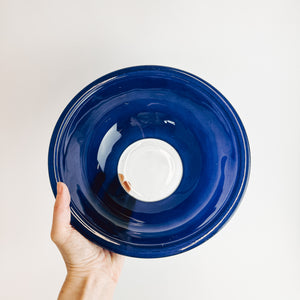 Set of 3 Blue Pyrex Mixing Bowls