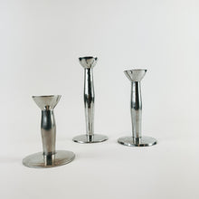 Load image into Gallery viewer, Set of 3 Metal Candlestick Holders
