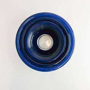 Set of 3 Blue Pyrex Mixing Bowls