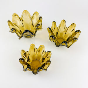 Murano Drip Nesting Ashtray Set