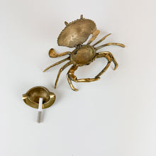 Load image into Gallery viewer, Brass Crab Ashtray
