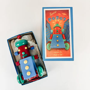 Space Robot Wooden Toy