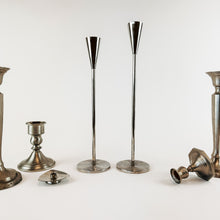 Load image into Gallery viewer, Silver Candlestick holders
