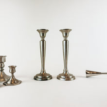 Load image into Gallery viewer, Silver Candlestick holders
